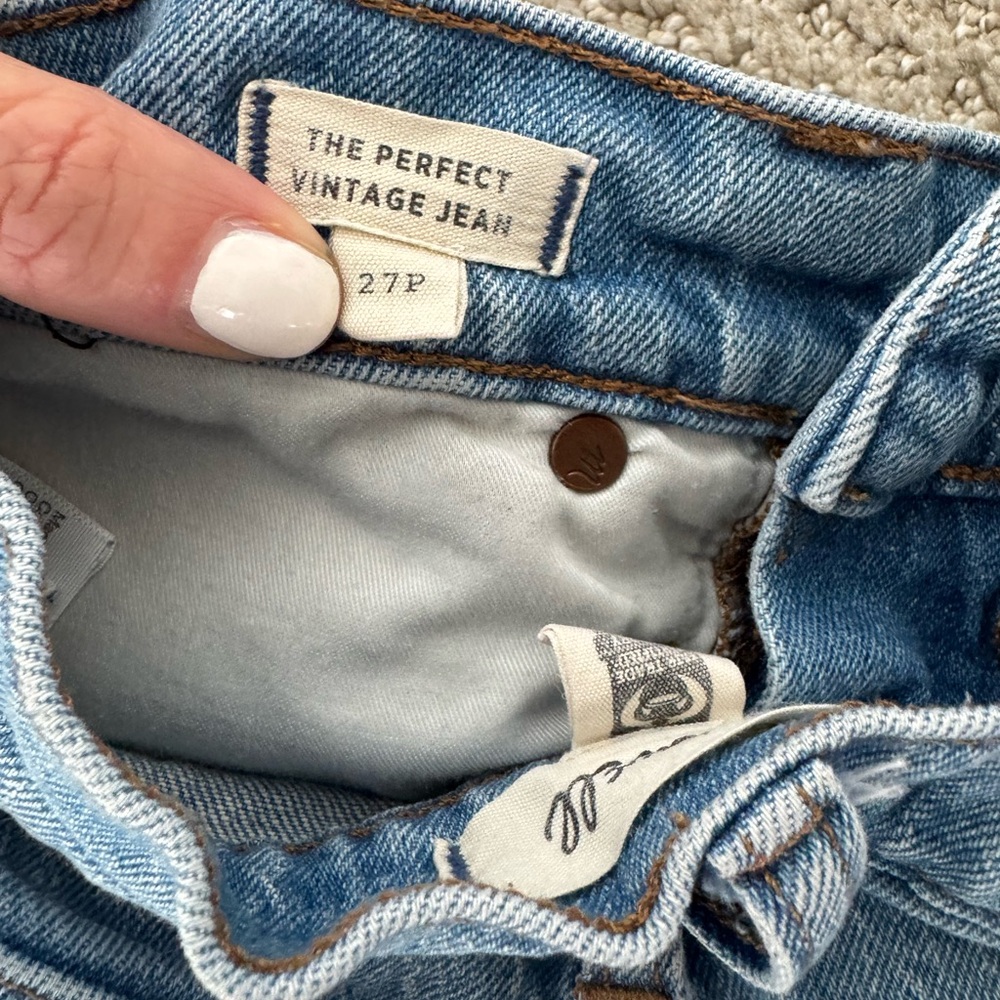 Madewell Light Blue Straight Leg Jeans - Picture 4 of 4